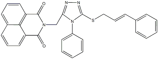 2-{[5-(cinnamylsulfanyl)-4-phenyl-4H-1,2,4-triazol-3-yl]methyl}-1H-benzo[de]isoquinoline-1,3(2H)-dione