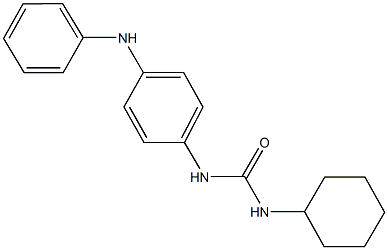 N-(4-anilinophenyl)-N'-cyclohexylurea,,结构式