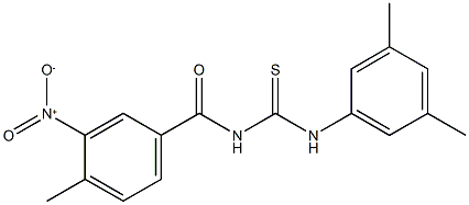 N-(3,5-dimethylphenyl)-N'-{3-nitro-4-methylbenzoyl}thiourea