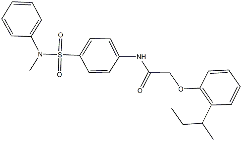 2-(2-sec-butylphenoxy)-N-{4-[(methylanilino)sulfonyl]phenyl}acetamide