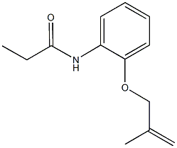 N-{2-[(2-methyl-2-propenyl)oxy]phenyl}propanamide Structure