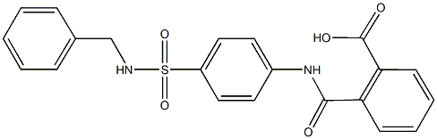  2-({4-[(benzylamino)sulfonyl]anilino}carbonyl)benzoic acid