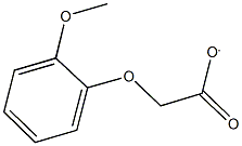 (2-methoxyphenoxy)acetate 化学構造式