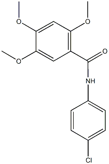 N-(4-chlorophenyl)-2,4,5-trimethoxybenzamide Structure