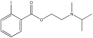 2-[isopropyl(methyl)amino]ethyl 2-iodobenzoate 结构式