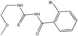 N-(2-bromobenzoyl)-N'-(2-methoxyethyl)thiourea Struktur