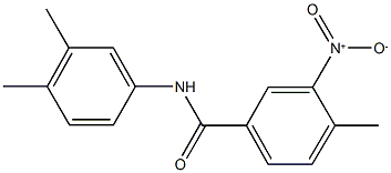 N-(3,4-dimethylphenyl)-3-nitro-4-methylbenzamide 化学構造式