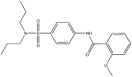 N-{4-[(dipropylamino)sulfonyl]phenyl}-2-methoxybenzamide Structure