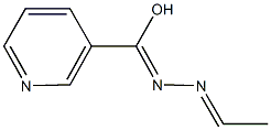 N-ethylidenepyridine-3-carbohydrazonic acid Structure