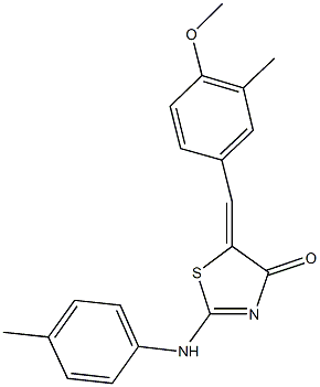  5-(4-methoxy-3-methylbenzylidene)-2-(4-toluidino)-1,3-thiazol-4(5H)-one