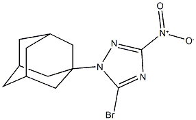 1-(1-adamantyl)-5-bromo-3-nitro-1H-1,2,4-triazole Struktur