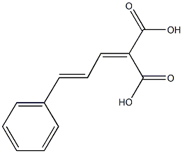 2-(3-phenyl-2-propenylidene)malonic acid Struktur