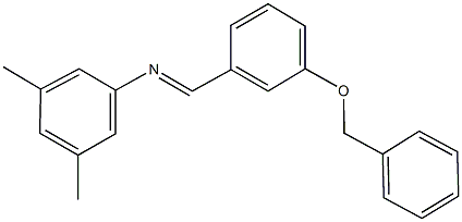 N-[3-(benzyloxy)benzylidene]-N-(3,5-dimethylphenyl)amine Structure