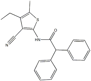 N-(3-cyano-4-ethyl-5-methyl-2-thienyl)-2,2-diphenylacetamide