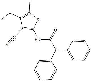  N-(3-cyano-4-ethyl-5-methyl-2-thienyl)-2,2-diphenylacetamide