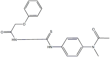 N-methyl-N-[4-({[(phenoxyacetyl)amino]carbothioyl}amino)phenyl]acetamide