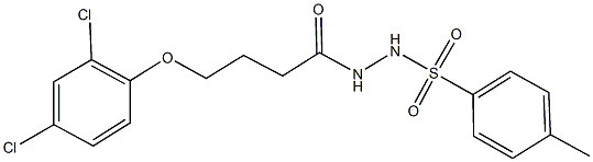 N'-[4-(2,4-dichlorophenoxy)butanoyl]-4-methylbenzenesulfonohydrazide Structure