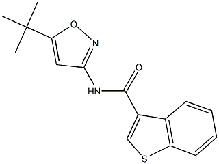 N-(5-tert-butyl-3-isoxazolyl)-1-benzothiophene-3-carboxamide