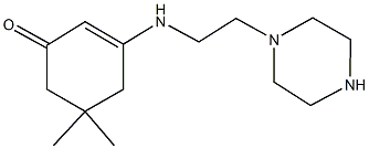 5,5-dimethyl-3-{[2-(1-piperazinyl)ethyl]amino}-2-cyclohexen-1-one