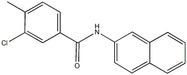 3-chloro-4-methyl-N-(2-naphthyl)benzamide Structure