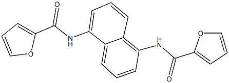 N-[5-(2-furoylamino)-1-naphthyl]-2-furamide Struktur