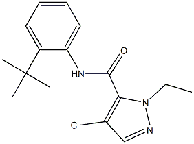 N-(2-tert-butylphenyl)-4-chloro-1-ethyl-1H-pyrazole-5-carboxamide