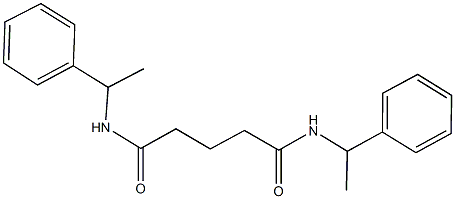 N~1~,N~5~-bis(1-phenylethyl)pentanediamide 化学構造式