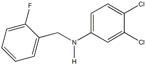 N-(3,4-dichlorophenyl)-N-(2-fluorobenzyl)amine,,结构式