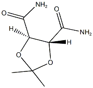 2,2-dimethyl-1,3-dioxolane-4,5-dicarboxamide Struktur
