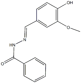 N'-(4-hydroxy-3-methoxybenzylidene)benzohydrazide Structure