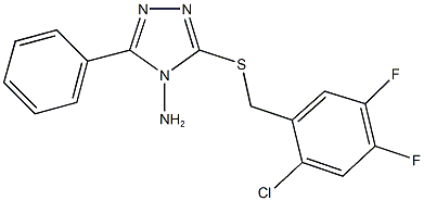  3-[(2-chloro-4,5-difluorobenzyl)sulfanyl]-5-phenyl-4H-1,2,4-triazol-4-ylamine