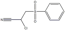 2-chloro-3-(phenylsulfonyl)propanenitrile