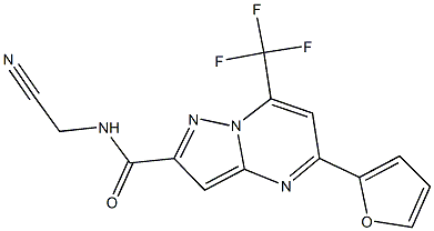 N-(cyanomethyl)-5-(2-furyl)-7-(trifluoromethyl)pyrazolo[1,5-a]pyrimidine-2-carboxamide
