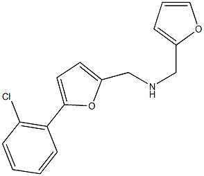 N-{[5-(2-chlorophenyl)-2-furyl]methyl}-N-(2-furylmethyl)amine Structure