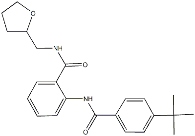 2-[(4-tert-butylbenzoyl)amino]-N-(tetrahydro-2-furanylmethyl)benzamide Structure