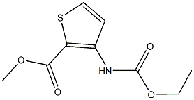 methyl 3-[(ethoxycarbonyl)amino]-2-thiophenecarboxylate Structure