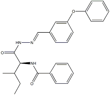 N-(2-methyl-1-{[2-(3-phenoxybenzylidene)hydrazino]carbonyl}butyl)benzamide|