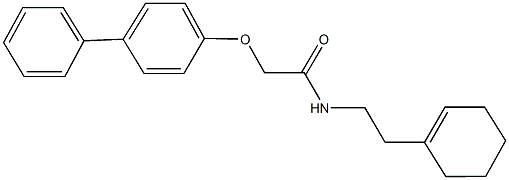 2-([1,1'-biphenyl]-4-yloxy)-N-[2-(1-cyclohexen-1-yl)ethyl]acetamide 结构式
