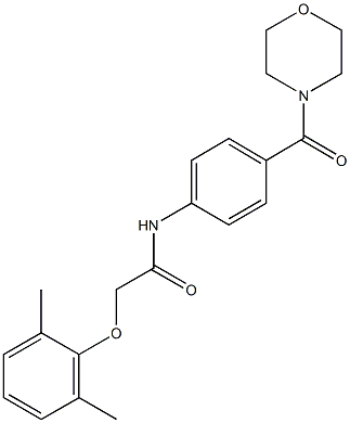 2-(2,6-dimethylphenoxy)-N-[4-(4-morpholinylcarbonyl)phenyl]acetamide|