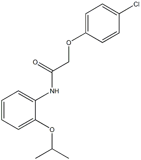 2-(4-chlorophenoxy)-N-(2-isopropoxyphenyl)acetamide|