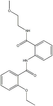 2-[(2-ethoxybenzoyl)amino]-N-(2-methoxyethyl)benzamide Struktur