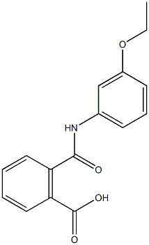 2-[(3-ethoxyanilino)carbonyl]benzoic acid 化学構造式