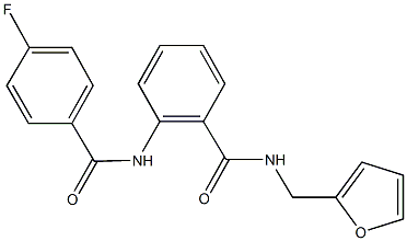  2-[(4-fluorobenzoyl)amino]-N-(2-furylmethyl)benzamide