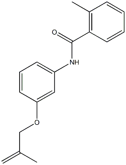 2-methyl-N-{3-[(2-methyl-2-propenyl)oxy]phenyl}benzamide Struktur