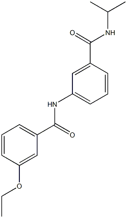 3-[(3-ethoxybenzoyl)amino]-N-isopropylbenzamide 化学構造式