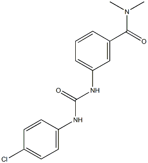 3-{[(4-chloroanilino)carbonyl]amino}-N,N-dimethylbenzamide