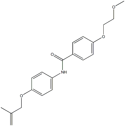  4-(2-methoxyethoxy)-N-{4-[(2-methyl-2-propenyl)oxy]phenyl}benzamide