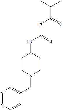 N-(1-benzyl-4-piperidinyl)-N'-isobutyrylthiourea Structure