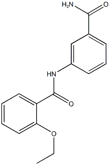 N-[3-(aminocarbonyl)phenyl]-2-ethoxybenzamide Structure