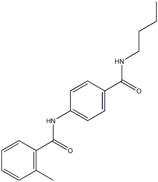 N-{4-[(butylamino)carbonyl]phenyl}-2-methylbenzamide Structure